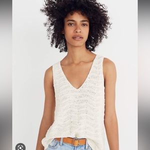 like new crocheted sweater tank